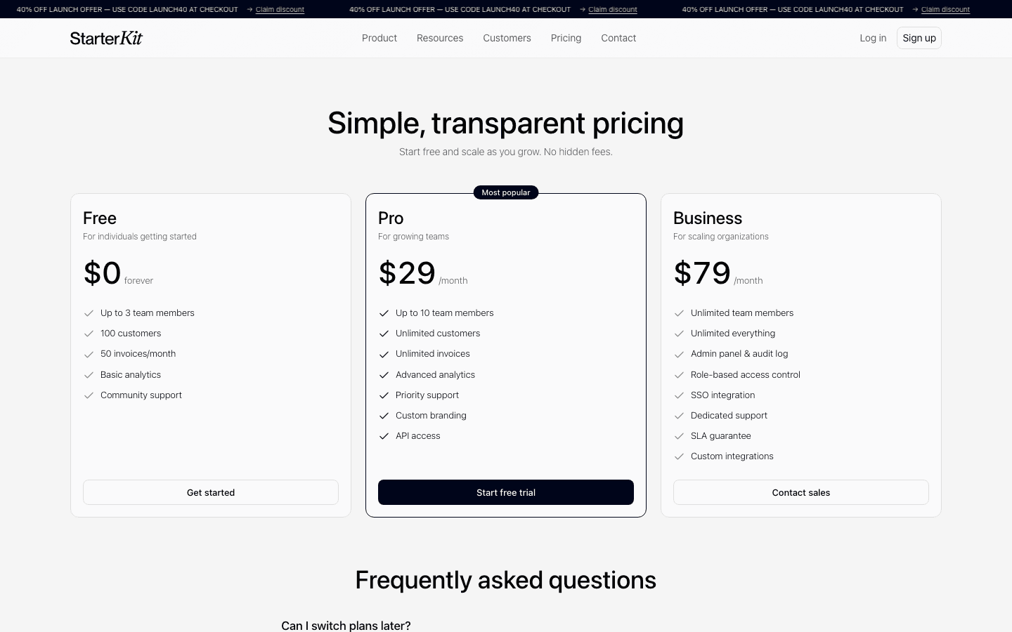 Pricing